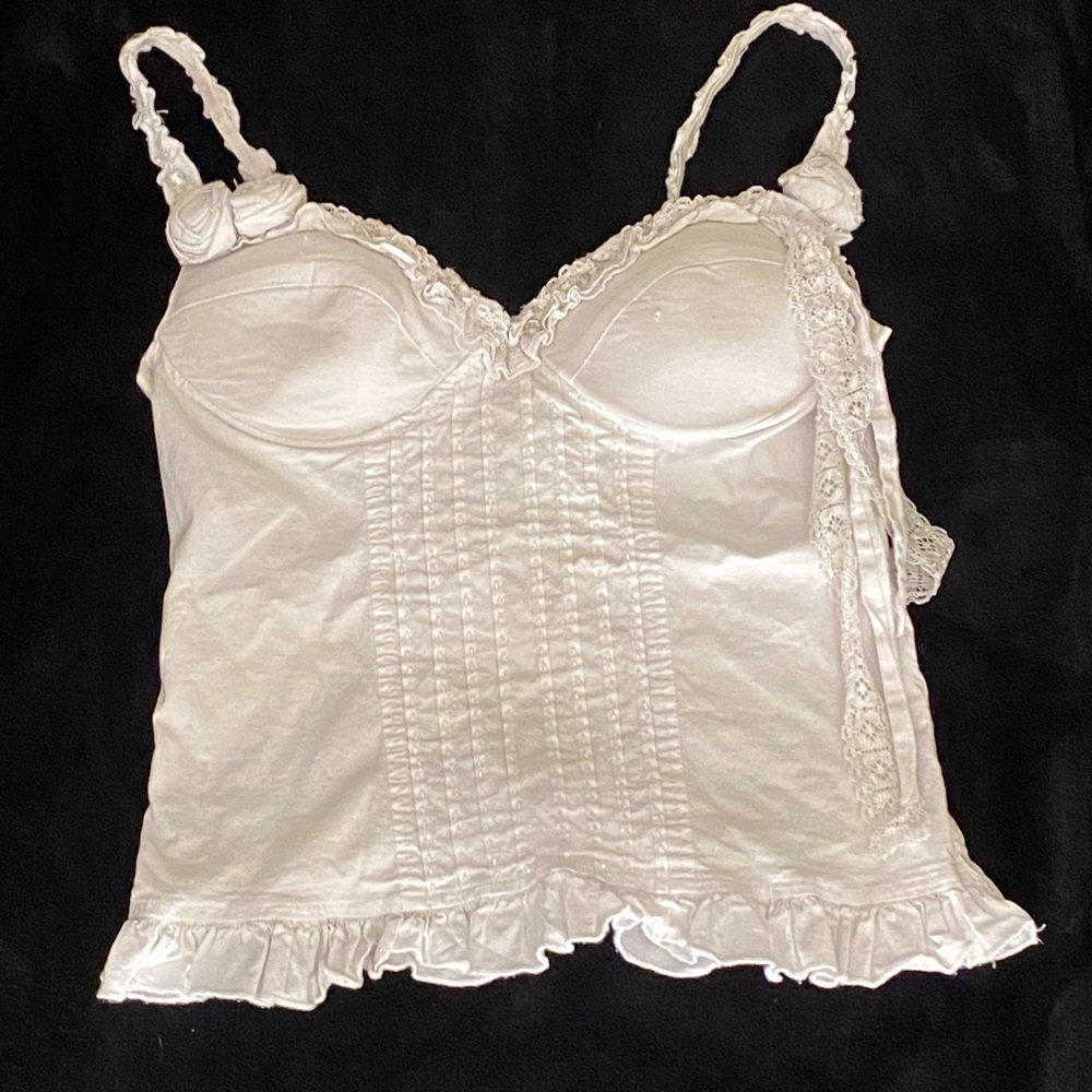 white lace vintage top